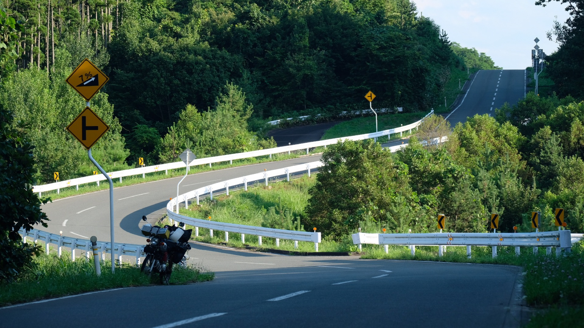 峠道でのツーリング